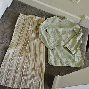 Mango Linen Pant Suit